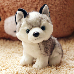18/22/28 cm Simulation Husky Plush Toy Stuffed Animal Husky Dog Toys For Children Education Home Decoration Decent Bed Toy