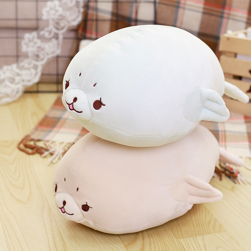 45/60 cm Soft Seal Plush Toy Soft Stuffed Pillow Cute Cartoon Animal Seal Toy Cushion Doll for Kids Children's Gift