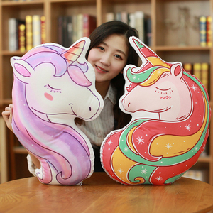 Lovely Unicorn Plush Pillow Cushion Stuffed Unicorn Plush Toys For Home Decoration Sofa &Chair Wholesale Drop Shipping