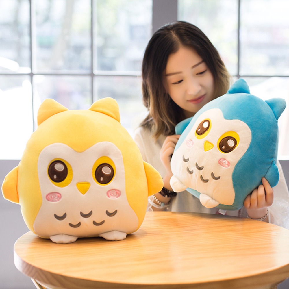 Plush Soft Owl Toy Pillow Stuffed Animal Plump Owl Toy for Children's Day Gift Or Bedroom Decoration Bed Toy 22/30/40 cm