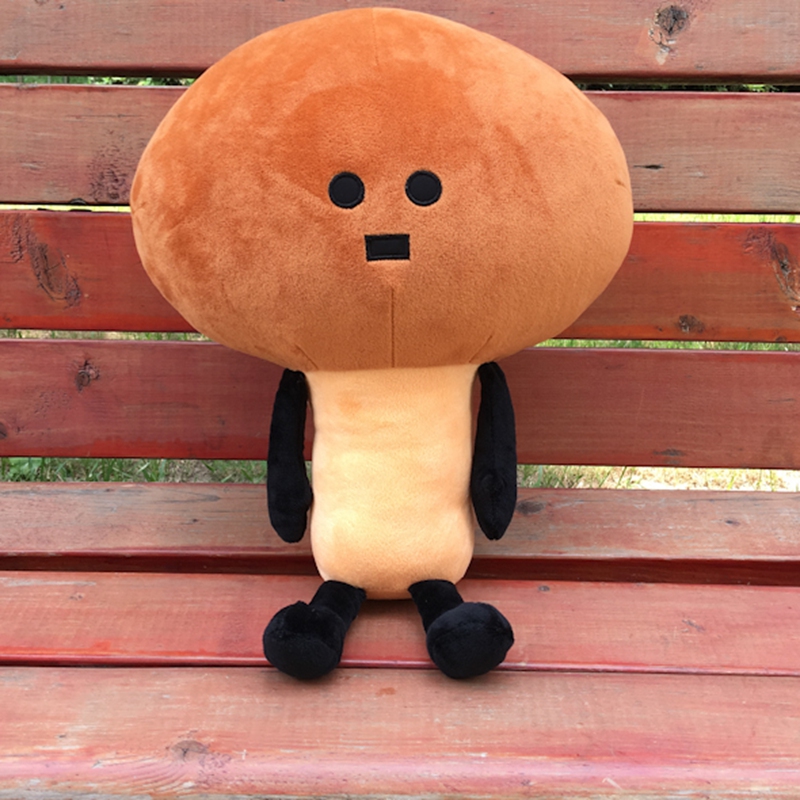 Plush Downhearted Japanese Mameko Toy Pillow 45/65 cm Stuffed Plant Mushroom Toy For Children Bedroom Decoration Bed Toy
