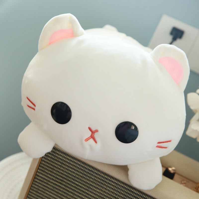 35/45cm Soft Cat Plush Toy Pillow Stuffed Animal Kitty Toy Sofa Cushion Bed Toys Children Gift Or Bedroom Decoration