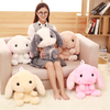 50 cm Soft Rabbit Backpack Shoulder Bag Plush Toy Stuffed Cute Rabbit Doll Dual Function Toys Gift for Teenager Girl