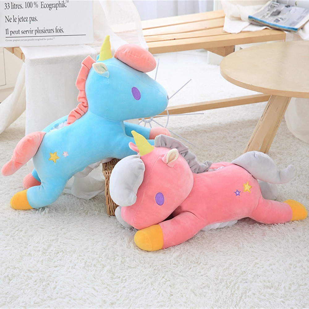 58 cm Plush Unicorn Toy & Tissue Box Stuffed Animal Pony Toy For Children Wholesale Drop Shipping Available