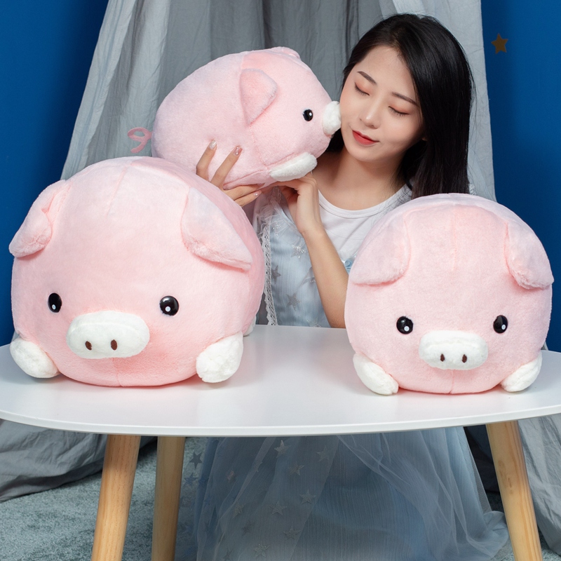30/40/50 cm Soft Pink Pig Plush Toy Stuffed Cute Plump Pig Lovely Dolls for Kids Appease Toy Baby's Room Decoration