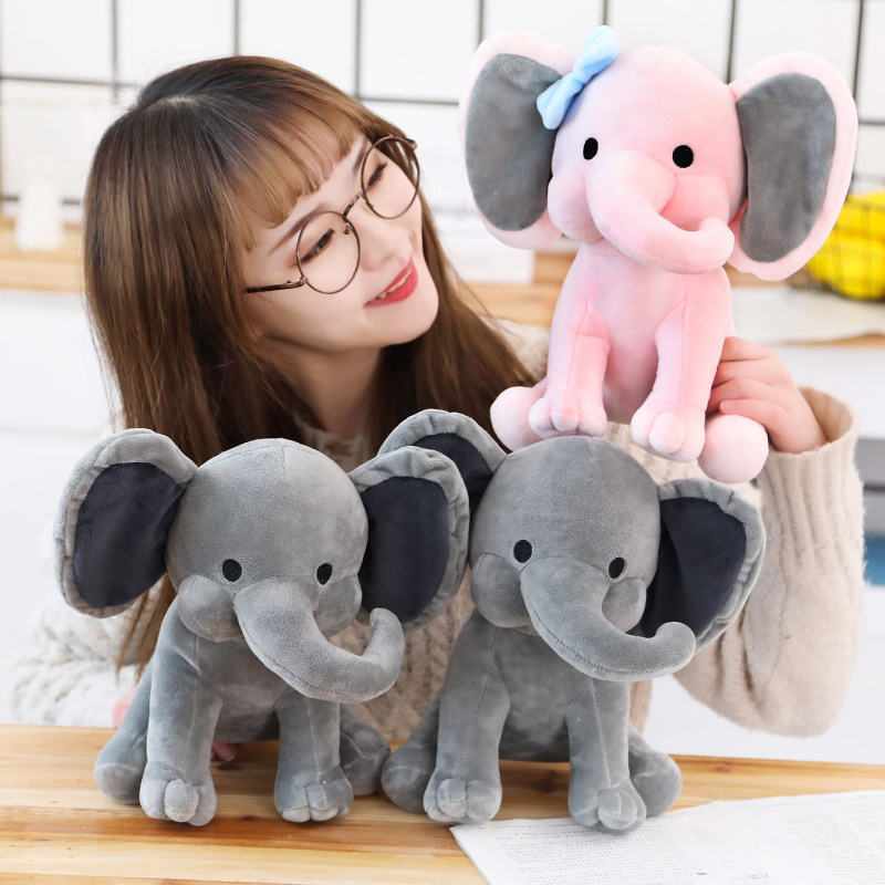Stuffed Animal Elephant Plush Toy Baby Appease Placating Toys For Children