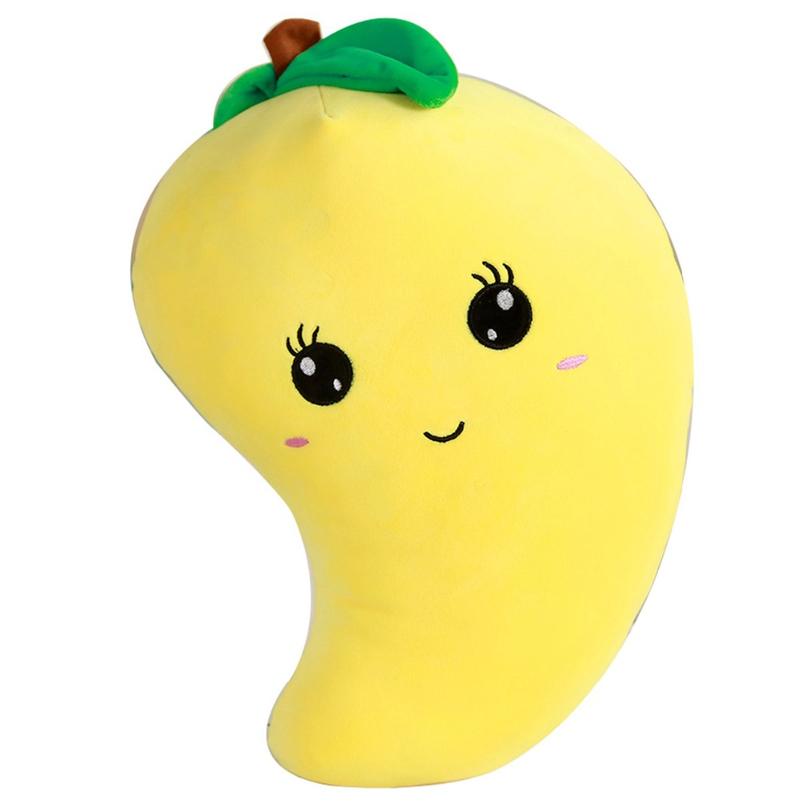 45/55/80 cm Cartoon Soft Fruit Shape Plush Toy Stuffed Fruit Mango Pillow /Cushion Plush Toys For Home Decoration Sofa &Chair