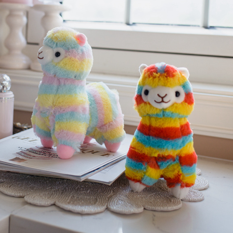 35/50 cm Soft Rainbow Alpacasso Alpaca Plus Toy Stuffed Japanese Alpacasso Alpaca Soft Plush Baby Toy Plush Animals Alpaca