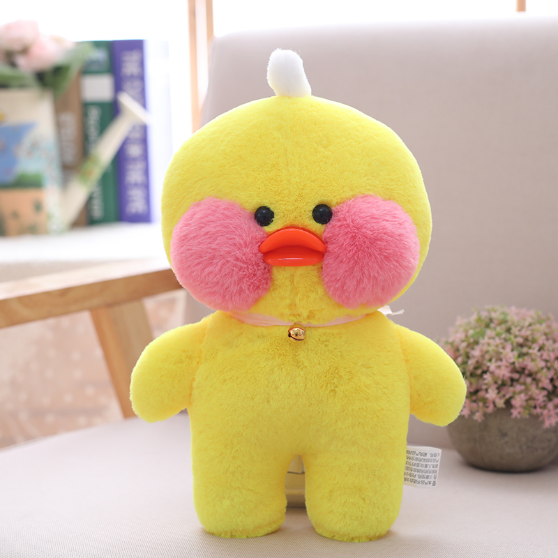 30/50cm Adorable Lalafanfa Yellow Blue Duck Plush Toy Stuffed Animal Toy Cafe Mimi Toy For Fans Valentine Gift